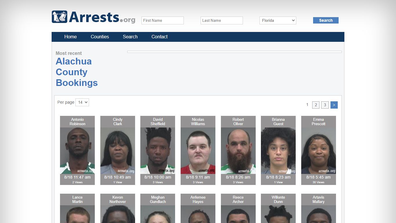 Alachua County Arrests and Inmate Search