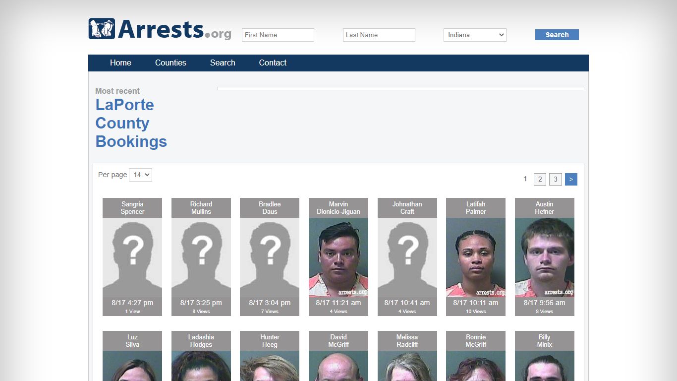 LaPorte County Arrests and Inmate Search