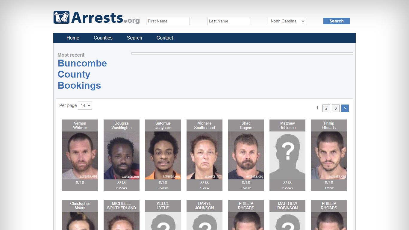 Buncombe County Arrests and Inmate Search